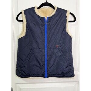 Bellerose Boys Navy Cream Reversible Vest Size 12 Excellent condition!